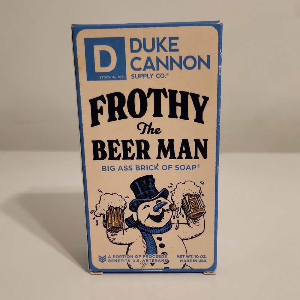 Duke Cannon Frothy The Beer Man Soap Big Brick of Soap